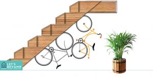 bicycle storage under staircase